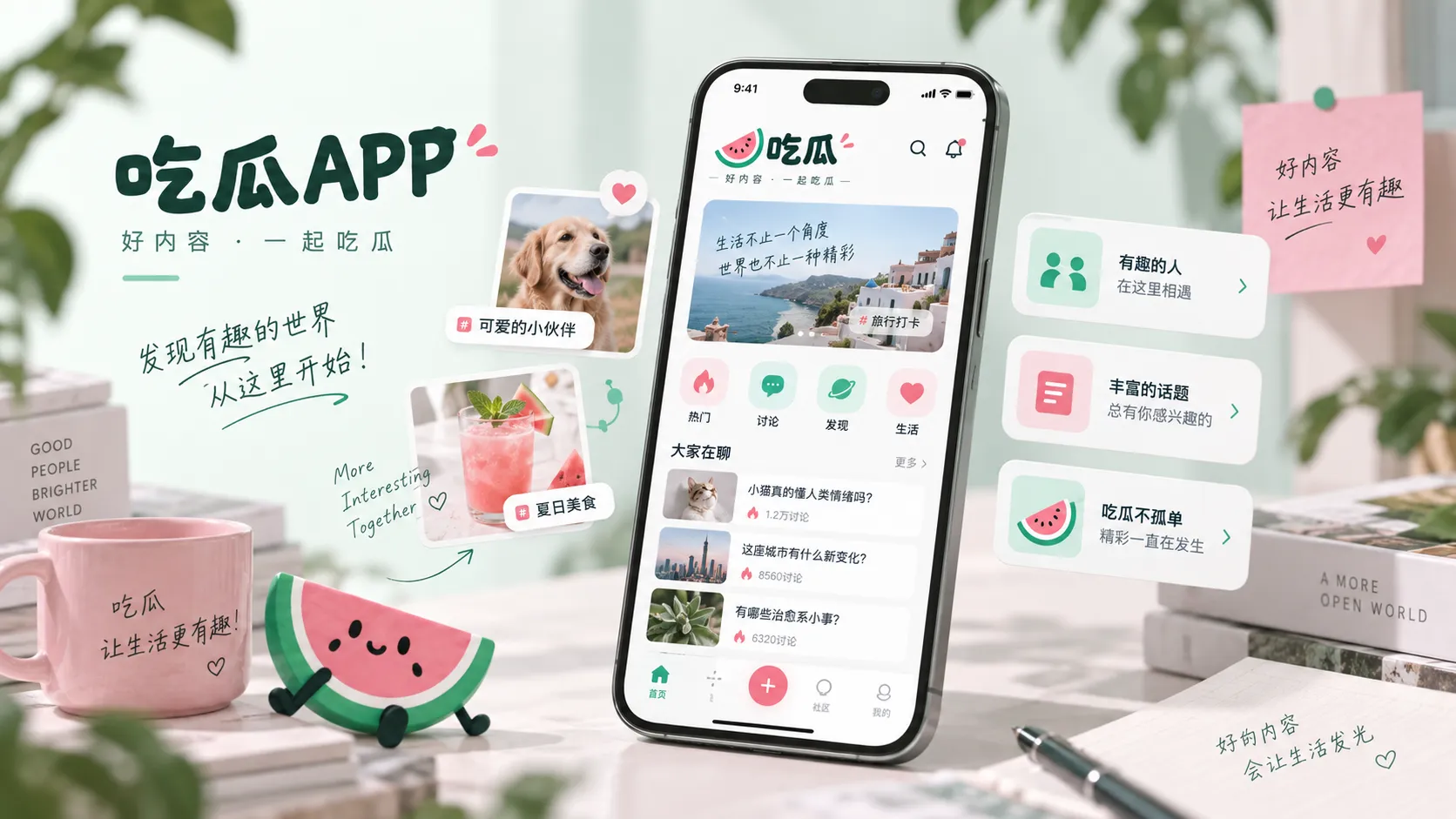 吃瓜APP与移动浏览栏目配图